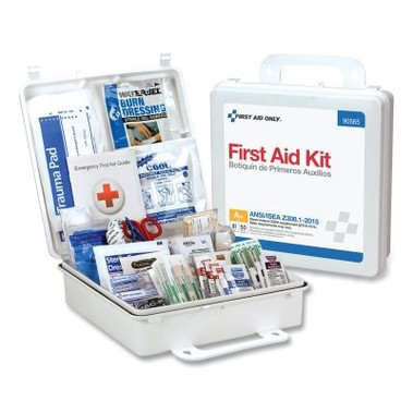 First Aid Only 50 Person Bulk Plastic First Aid Kit, Weatherproof, Wall Mount, Carry Handle (1 EA / EA)