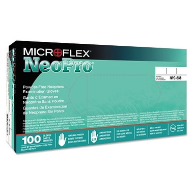 Microflex NeoPro Neoprene Exam Gloves, Powder Free, Neoprene, X-Large (50 EA / BX)