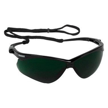 KleenGuard V30 Nemesis CSA Safety Glasses, IRUV 5.0 Shade, Polycarbonate Lens, Uncoated, Black Frame/Temples, Nylon (1 EA / EA)