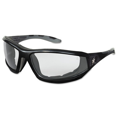 MCR Safety Reaper Protective Eyewear, Clear Lens, Duramass Anti-Fog, Black Frame (12 EA / DZ)