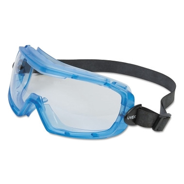 Honeywell Uvex Entity Goggles, Translucent Blue Frame, Clear Lens, Uvextra Antifog Coating (10 EA / PK)
