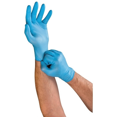 Ansell TouchNTuff Lightweight Nitrile Gloves, 3 mil, Small, Light Blue (1 BX / BX)