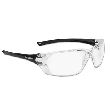 Bolle Prism Series Safety Glasses, Clear Lens, Anti-Fog, Anti-Scratch, Black Frame (10 PR / BX)