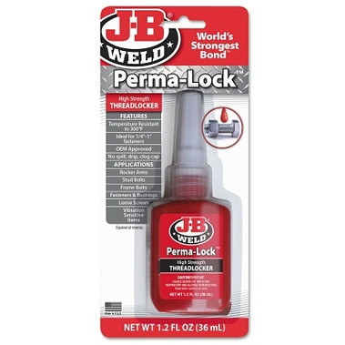 J-B Weld J-B Weld Perma-Lock Threadlocker, 36 mL, Red (6 EA / CT)