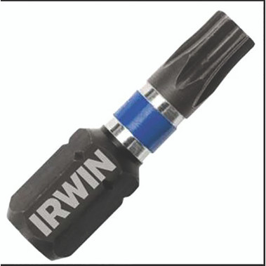 Irwin Torx Tampler-Resistant Impact Insert Bits, T10; T15; T20; T25; T27; T30, 1" Long (5 EA / PK)