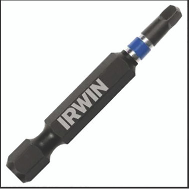 Irwin Square Recess Impact Power Bit, 1/4 in Hex Shank, 4 in Overall Length, #2, 10 EA/BX (10 EA / BX)