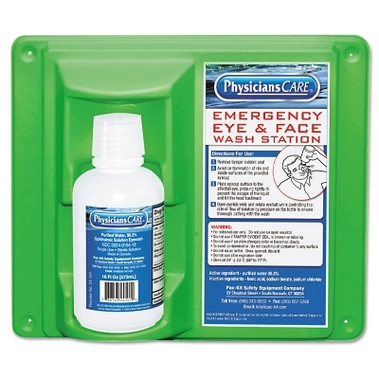 First Aid Only Eye & Skin Flush Emergency Station/Replacement Bottles, 16 oz (6 EA / CA)