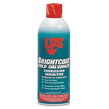 LPS Bright Coat Cold Galvanize Corrosion Inhibitor, 16 oz Aerosol Can (12 CAN / CS)