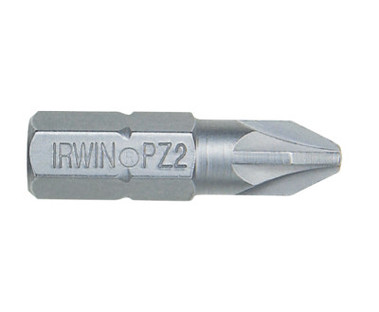 Irwin POZIDRIV Insert Bits, #3, 1/4 in x 1 in, Hex (5 EA/CT)