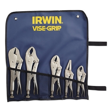 Irwin VISE-GRIP The Original 5-Pc Locking Pliers Kitbag Set,5 in; 6 in; 7 in; (2) 10 in (1 EA / EA)