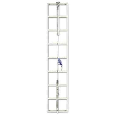 MSA Sure Climb Ladder Cable System, Galvanized Steel, 5/16 in x 40 ft (1 EA / EA)