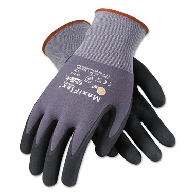 PIP MaxiFlex Ultimate Nitrile Coated Micro-Foam Grip Gloves, Small, Black/Gray (12 PR / DZ)