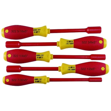 Wiha Tools Insulated Tool Sets, Hex, Inch, 5 per set (1 SET / SET)