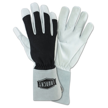 West Chester Nomex Tig Gloves, Nomex; Goat Leather; Kevlar Thread, 2X-Large, Black;White;Gray (1 PR / PR)