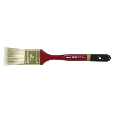 Weiler Flat Sash Brush, 7/16 in Thick, 1-1/2 in Wide, Nylon/Poly, Foam Handle (12 EA / CTN)