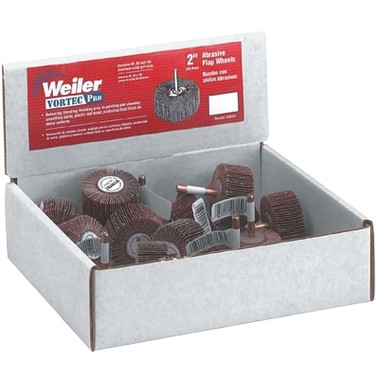 Weiler Abrasive Flap Wheel Countertop Displays, 2 in, Grit (1 EA / EA)