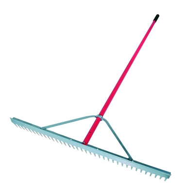 RAZOR-BACK Landscape Rake, 66 in Aluminum Handle, 36 in Head (1 EA / EA)