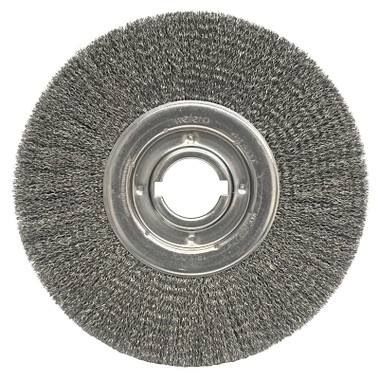 Weiler Medium-Face Crimped Wire Wheel, 12 in D, .020 Steel Wire (1 EA / EA)
