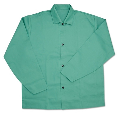 West Chester IRONTEX Flame Resistant Cotton Jacket, Large, Green (12 EA / CA)