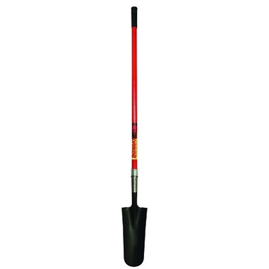 RAZOR-BACK Drain Spade, 14 in L x 4.75 in W Round Blade, 48 in Fiberglass Straight Cushion End Grip Handle (1 EA / EA)