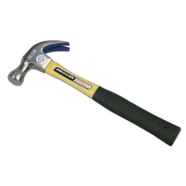 Vaughan Octagon Hammer, Forged Steel Head, Straight Fiberglass Handle, 13 in, 1.63 lb (4 EA / CTN)
