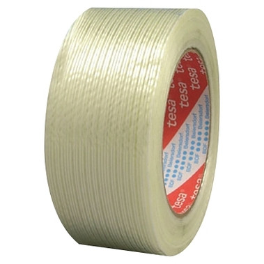 Tesa Tapes Performance Grade Filament Strapping Tape, 1 in x 60 yd, 155 lb/in Strength (1 ROL / ROL)