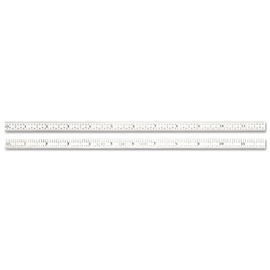 L.S. Starrett Steel Rule, 12 in, 5R, Steel, Full-Flexible (1 EA / EA)