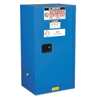 Justrite Sure-Grip EX Compac Hazardous Material Steel Safety Cabinet, 15 Gallon (1 EA / EA)