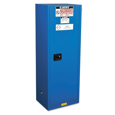 Justrite Sure-Grip EX Slimline Hazardous Material Steel Safety Cabinet, 22 Gallon (1 EA / EA)