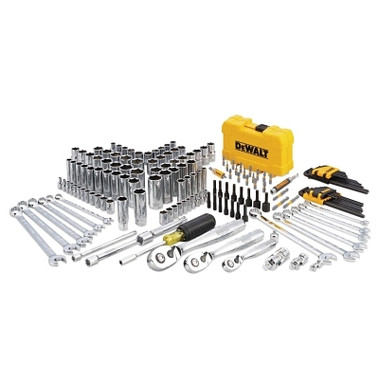 DeWalt Mechanics Tools Set; 168 pc; 1/4 in; 1/2 in and 3/8 in Drive (1 ST / ST)