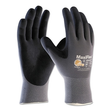 PIP MaxiFlex Ultimate Nitrile Coated Micro-Foam Grip Gloves, X-Small, Black/Gray (12 PR / DZ)