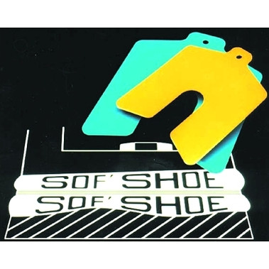 Precision Brand Sof Shoe Shims, 0.05, Elastomer, 0.045" x 3" x 3" (10 EA / PKG)