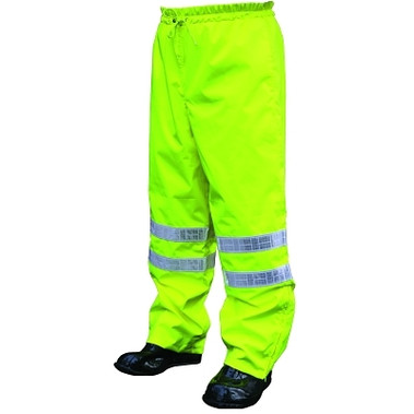 MCR Safety 598RPW Luminator Breathable Elastic Waist Rain Pants, Fluorescent Lime, 3X-Large (1 EA / EA)