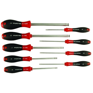 Wiha Tools MagicRing Hex-Driver Sets, Ball Hex, 9 Piece, 1.5 - 10 mm (1 SET / SET)