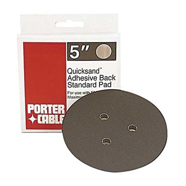 Porter Cable Quicksand Adhesive-Back Standard Pad, 5 in dia, Used with 332 Random Orbit Sander (1 EA / EA)