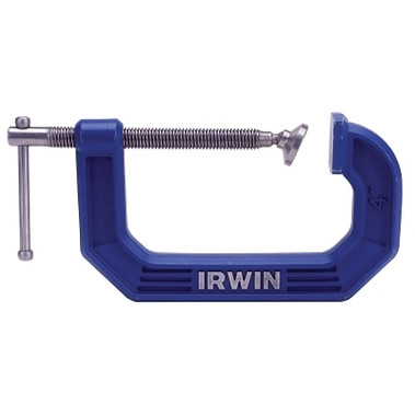 Irwin Quick-Grip C-Clamp, 6 in Throat Depth, 4 in Opening, Blue (1 EA / EA)