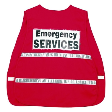 MCR Safety ICV204 Incident Command Vests, One Size, Red (100 EA / CA)