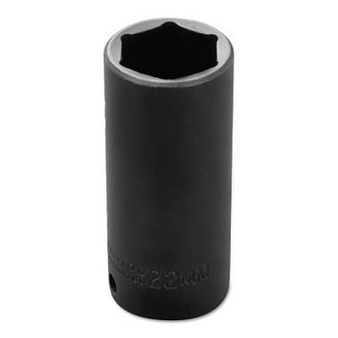 Proto Torqueplus Metric Deep Impact Sockets 3/8 in, 3/8 in Drive, 22 mm, 6 Points (1 EA / EA)