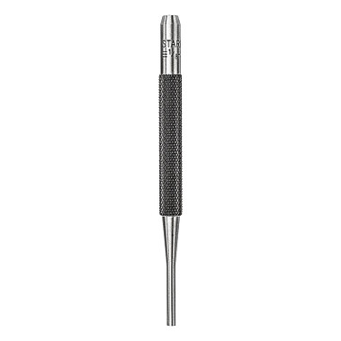 L.S. Starrett Drive Pin Punches, 4 in, 1/8 in tip, Steel (1 EA / EA)