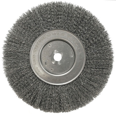Weiler Narrow Face Crimped Wire Wheel, 10 in D, .0104 Steel Wire (2 EA / CTN)