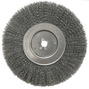 Weiler Narrow Face Crimped Wire Wheel, 10 in D x 3/4 in W, .014 in Steel, 4,000 rpm (2 EA / CTN)