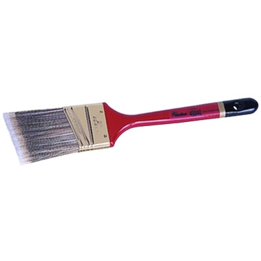 Weiler Angle Sash Brushes, 1/2" thick, 2 1/2" trim, Poly/Nylon/Brass, Foam handle (12 EA / PK)