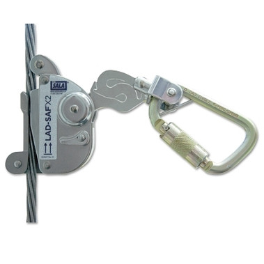 DBI-SALA Lad-Saf X2 Detachable Cable Sleeves, 11/16", Self-locking/Closing-Gate Connector (1 EA / EA)