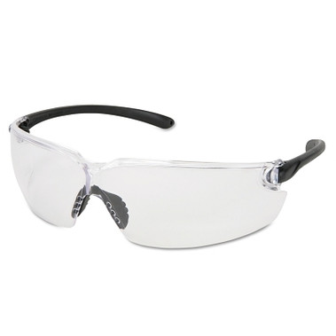 MCR Safety BlackKat Safety Glasses, Clear Lens, Duramass Scratch-Resistant (12 PR / DZ)