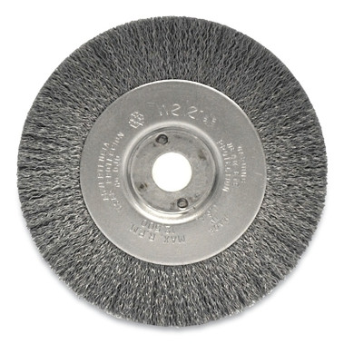 Weiler Narrow Face Crimped Wire Wheel, 4 in D x 1/2 in W, .0118 in Steel, 6,000 rpm (2 EA / CTN)
