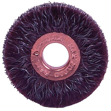 Weiler Polyflex Small Diameter Wire Wheel, 2 in D x 1/4 in W, .014 Steel, 20,000 rpm (2 EA / BX)