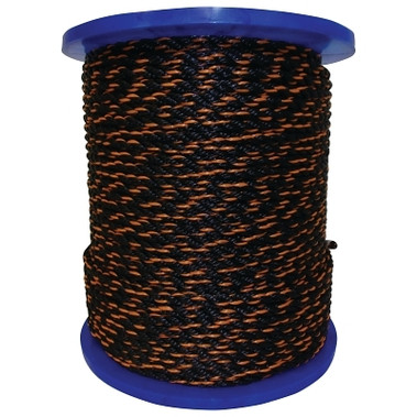 Orion Ropeworks Truck Ropes, 1/2 in x 600 ft, Polypropylene, Orange/Black (1 EA / EA)