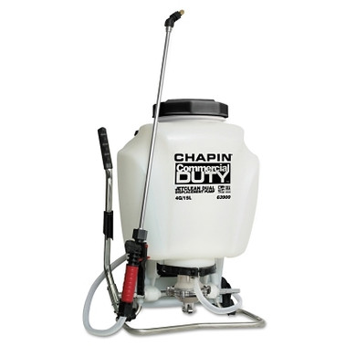 Chapin Commercial Duty Jet Clean Backpack Sprayer, 4 gal, 20 1/2 in Ext., 48 in Hose (1 EA / EA)