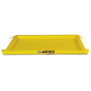 Justrite Maintenance Spill Containment Berms, Yellow, 40 gal, 8 ft x 4 ft (1 EA / EA)