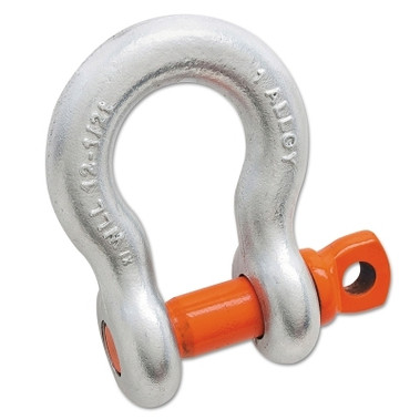 Campbell Alloy Anchor Galvanized Shackles, 1 3/8 in Bail Size, 12 Tons, Screw Pin Shackle (1 EA / EA)